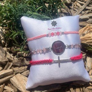 Bible Verse Adjustable Bracelet Set